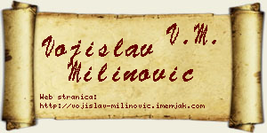 Vojislav Milinović vizit kartica